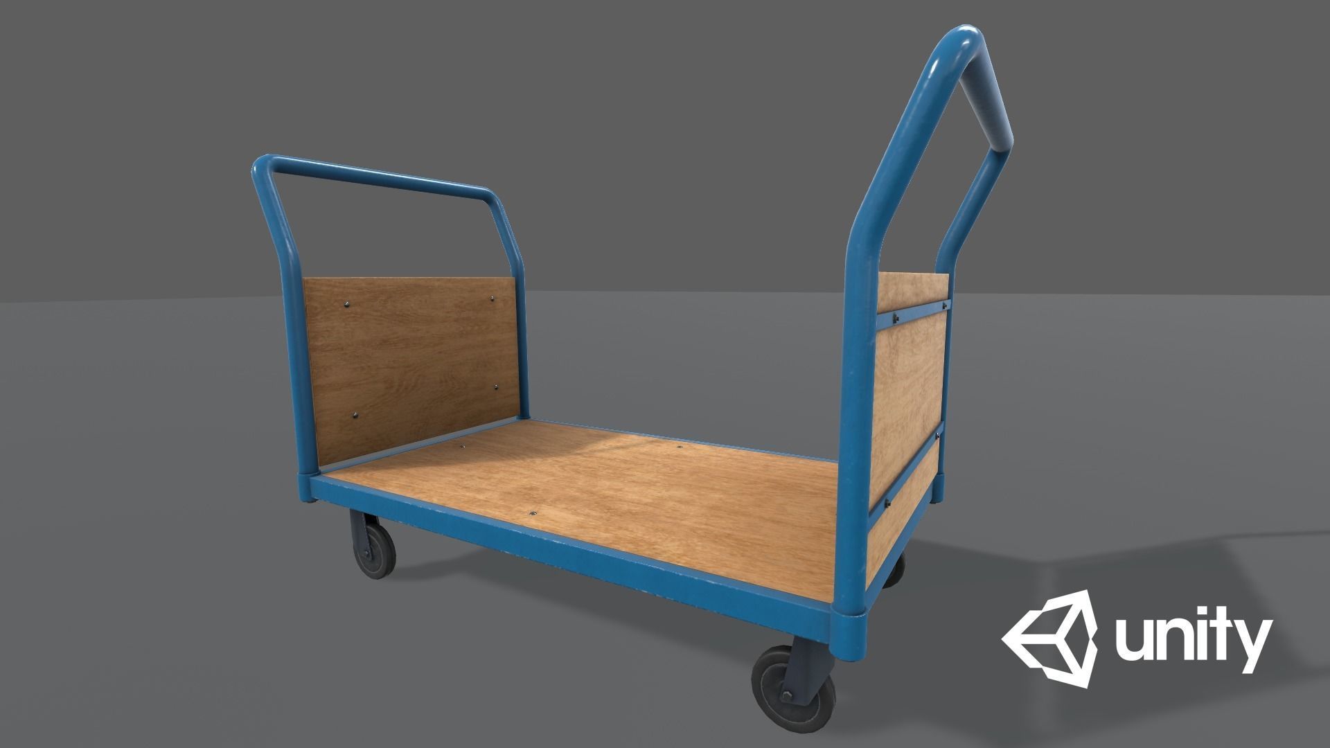 Game Ready Platform Trolley Low-poly 3D model_19