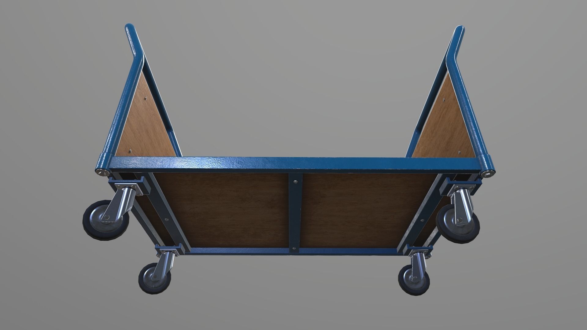Game Ready Platform Trolley Low-poly 3D model_7