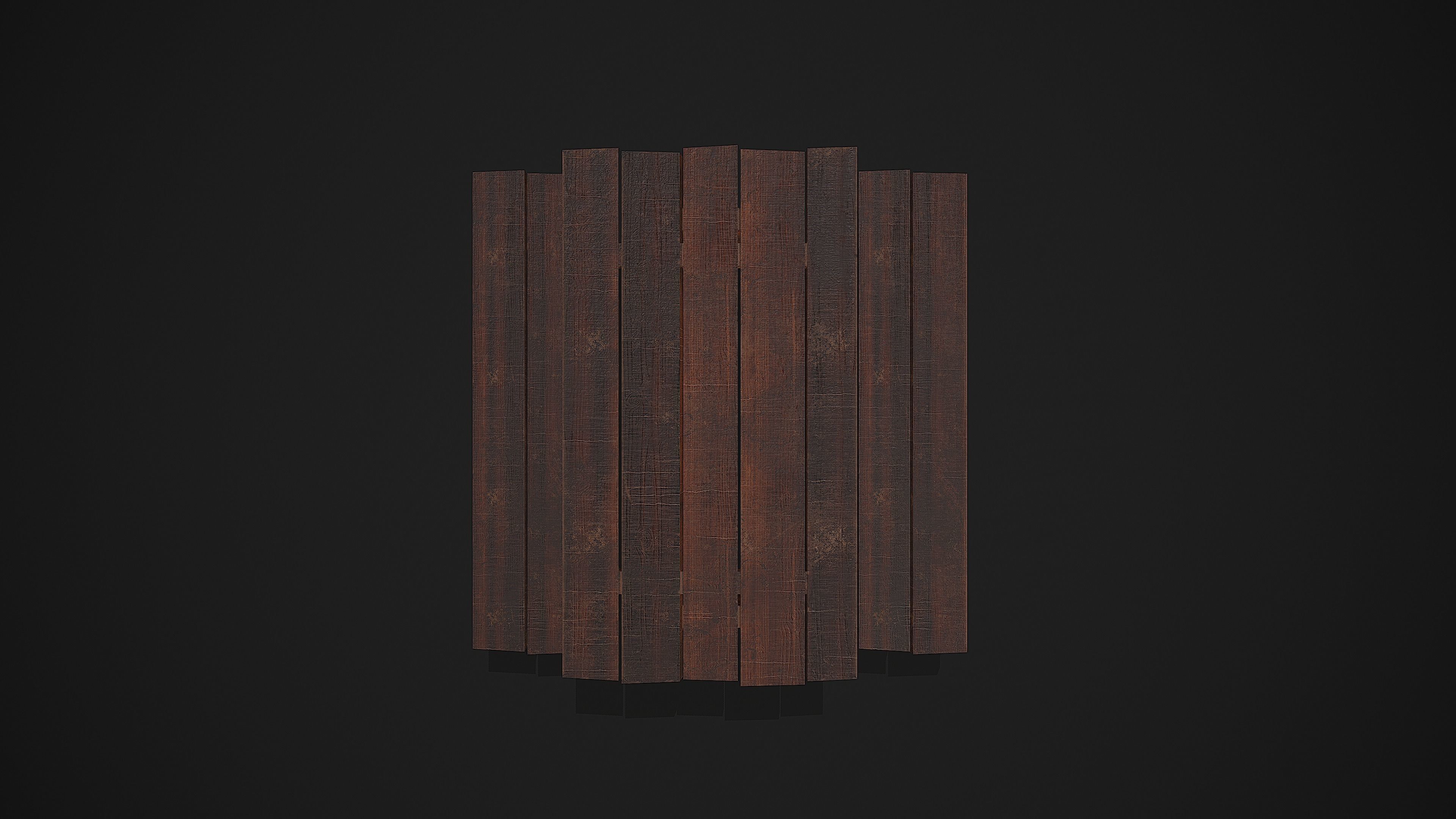 Medieval Dining Table - Chair Low-poly 3D model_4