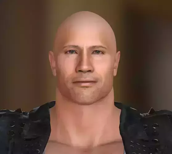 character design Dwayne Johnson the rock