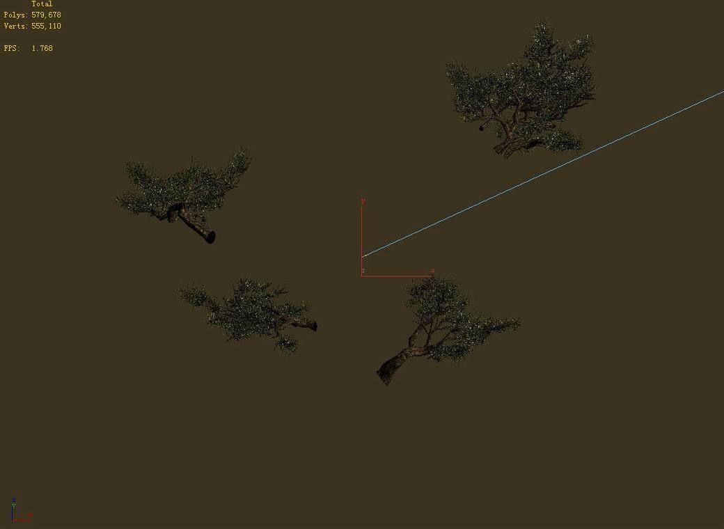 Acacia - pine - foliage 02 3D model_9
