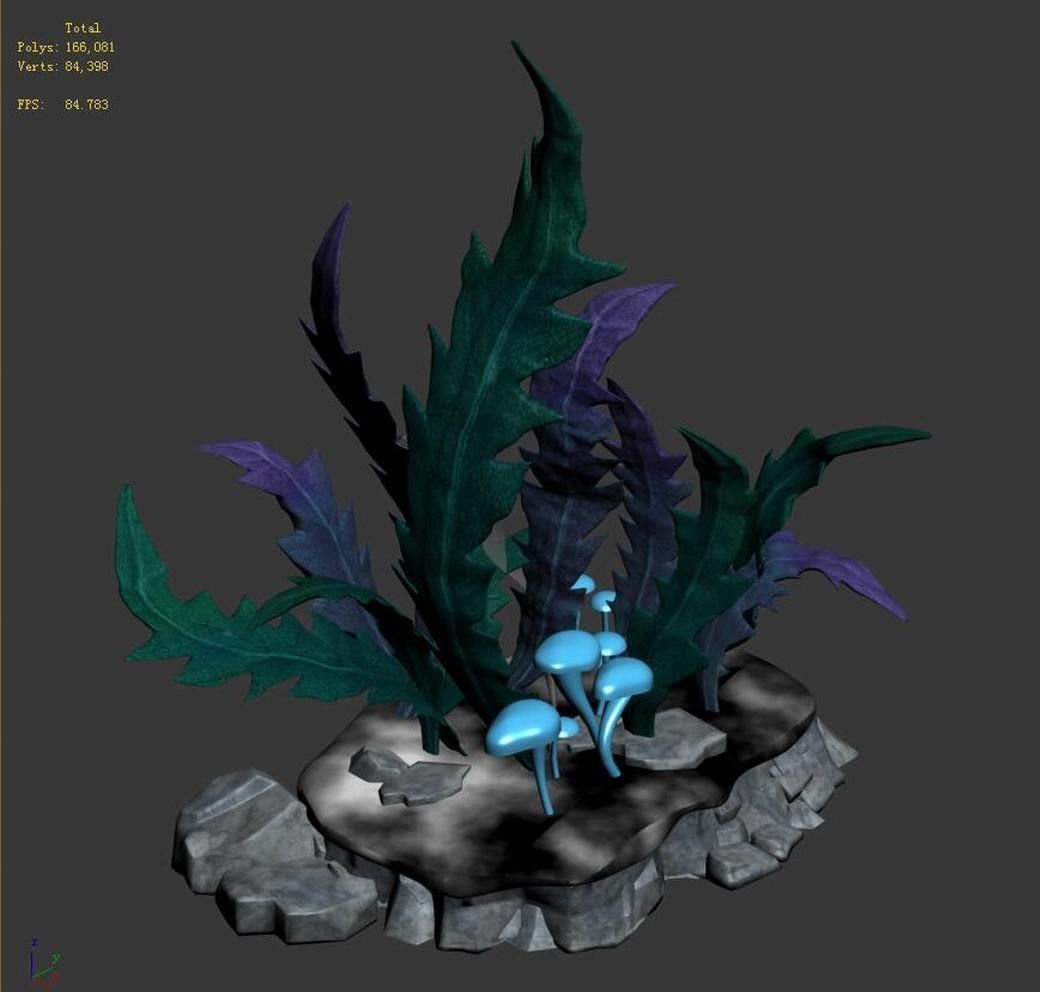 River - grass 01 3D model_5