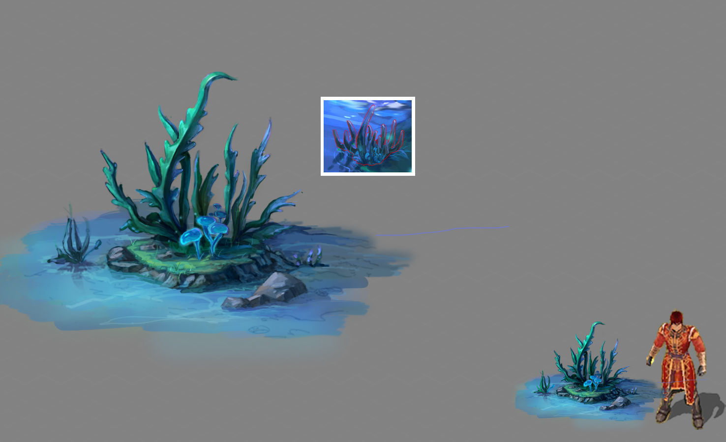 River - grass 01 3D model_2