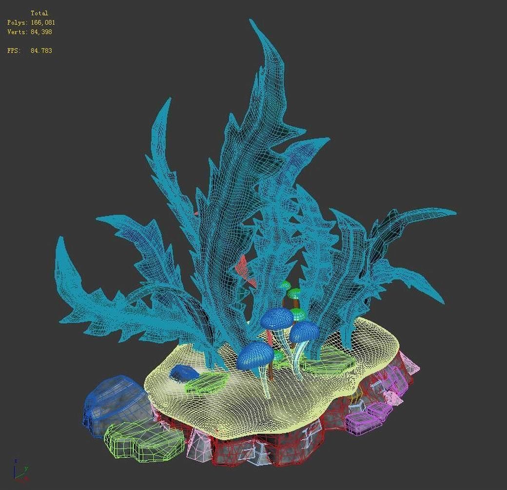 River - grass 01 3D model_4