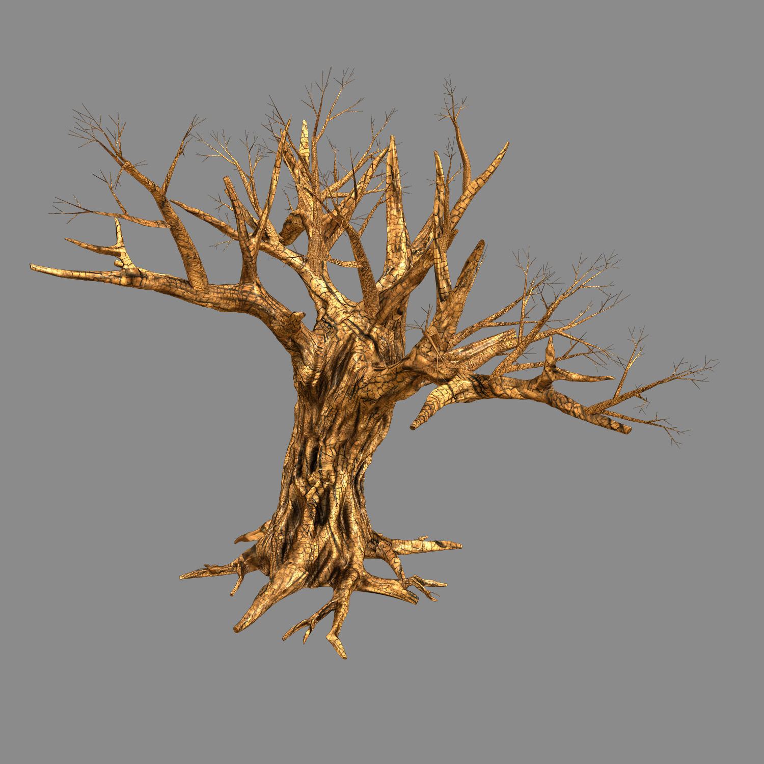 Fox Qishan - ruins film - dry tree 02 3D model_1