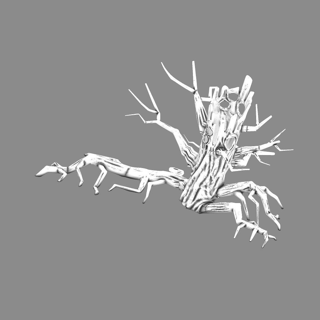 Fox Qishan - altar dead tree 01 3D model_1