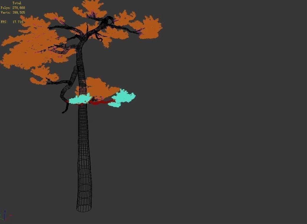 Huashan - Plant - Pine 04 3D model_2