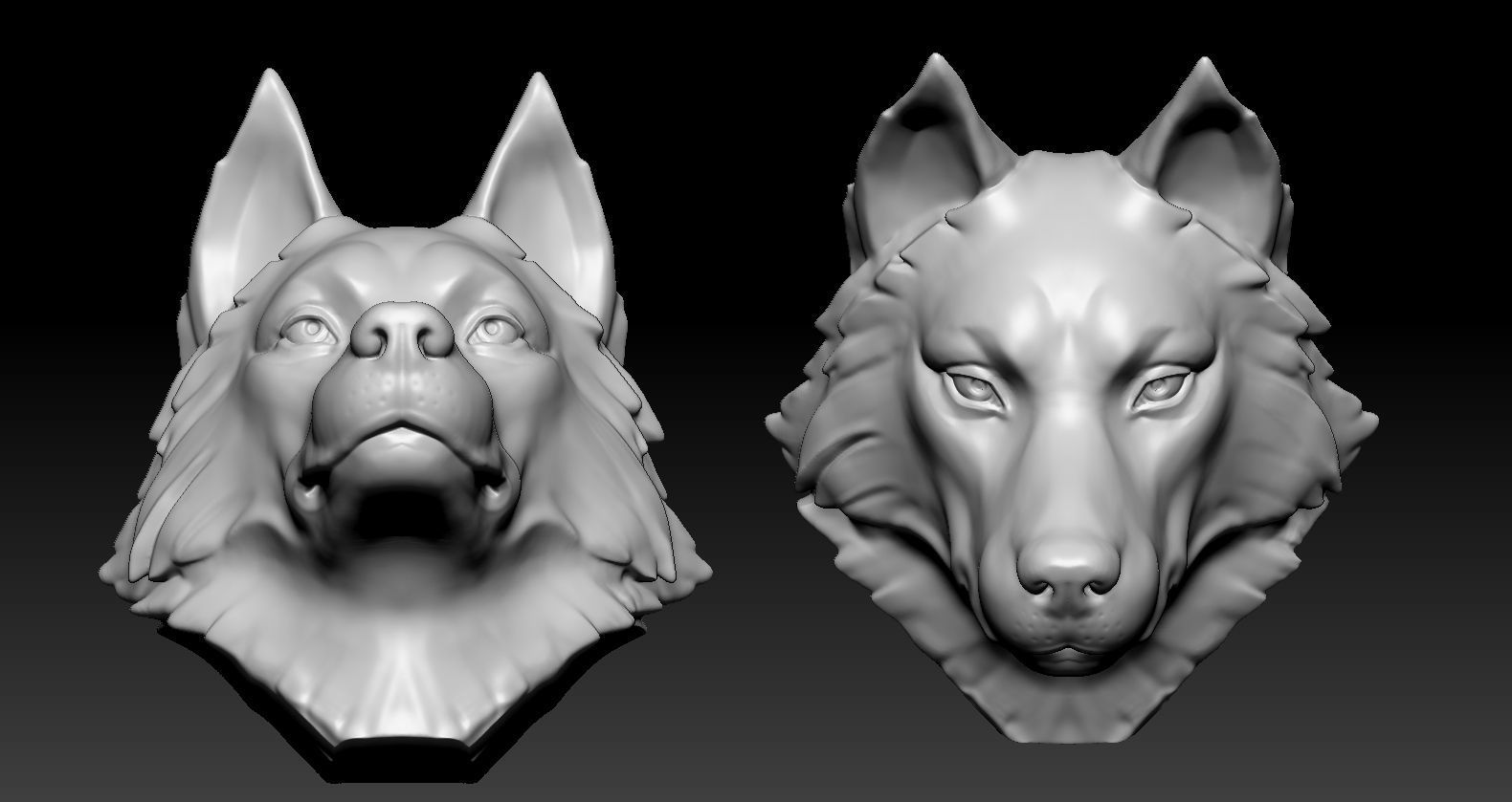 Husky Head 3D print model_7