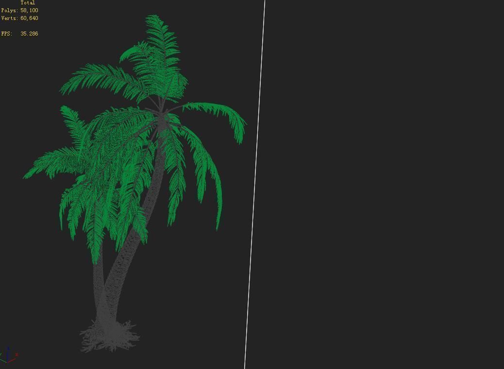Huangguoshu Waterfall - Coconut Tree 02 3D model_2