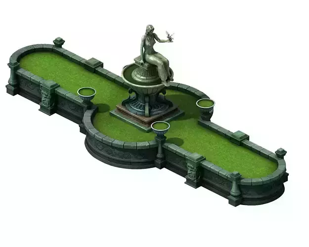 Church Hospital - flower garden 01