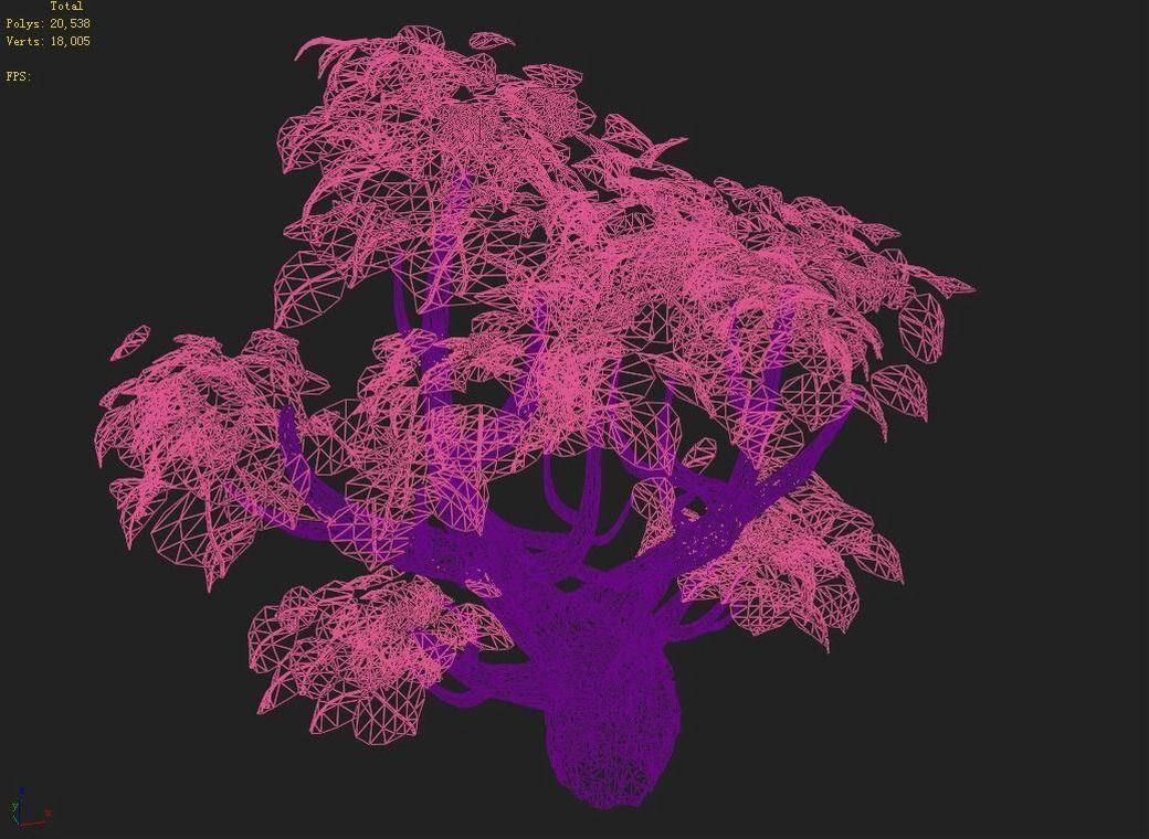 Capital - pink tree 01 3D model_8