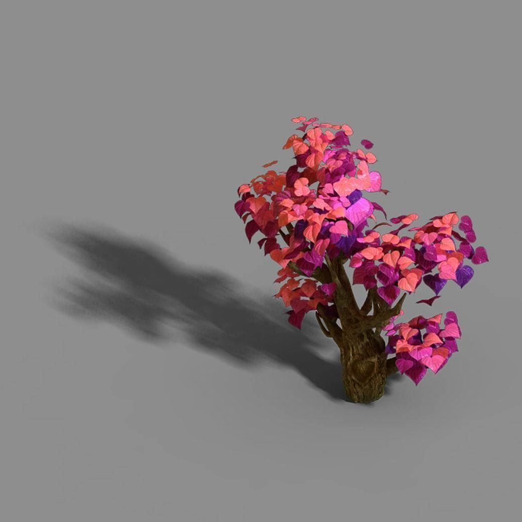 Capital - pink tree 01 3D model_3