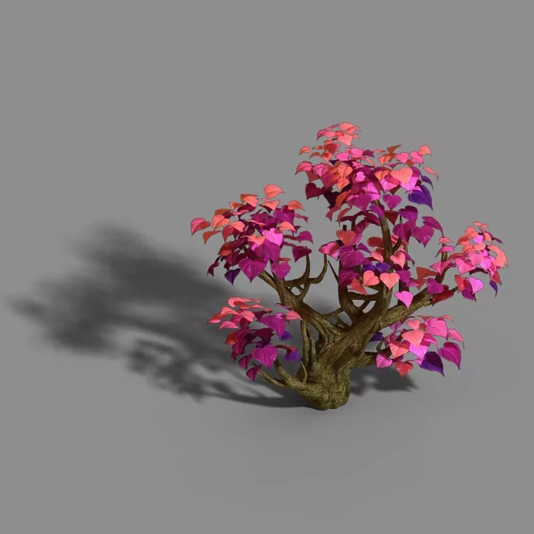 Capital - pink tree 01 3D model_0