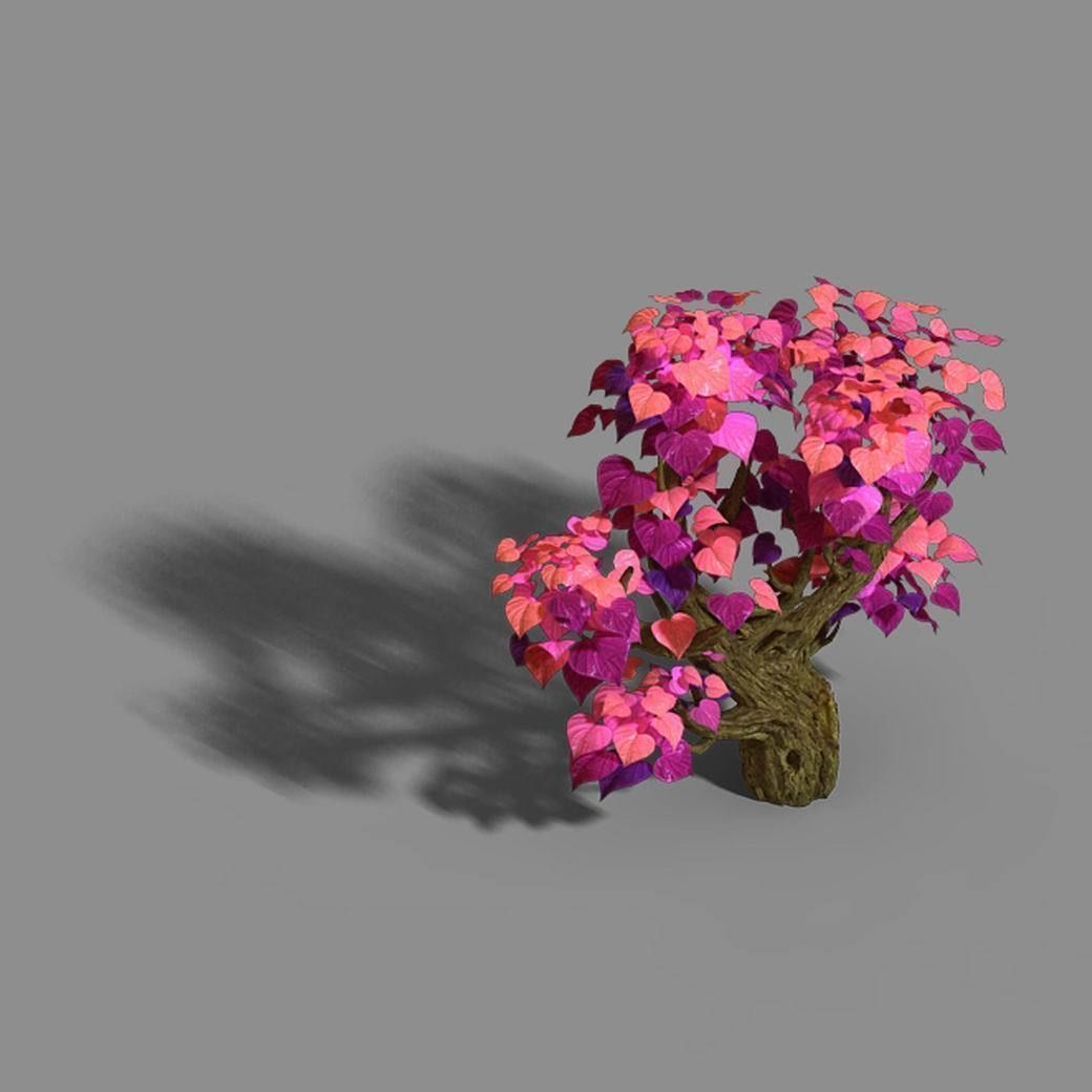 Capital - pink tree 01 3D model_5
