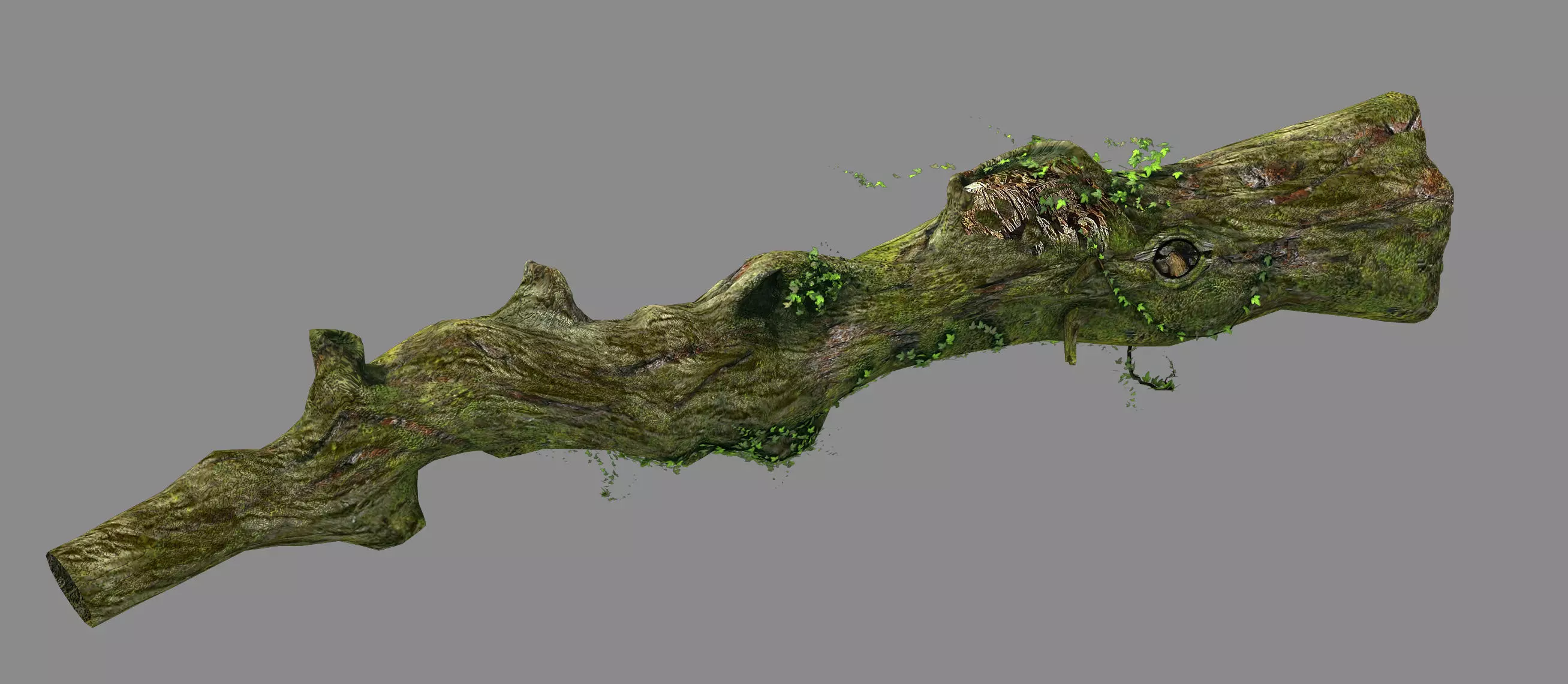 Elven mountains - green algae - dead trees 01 3D model_0