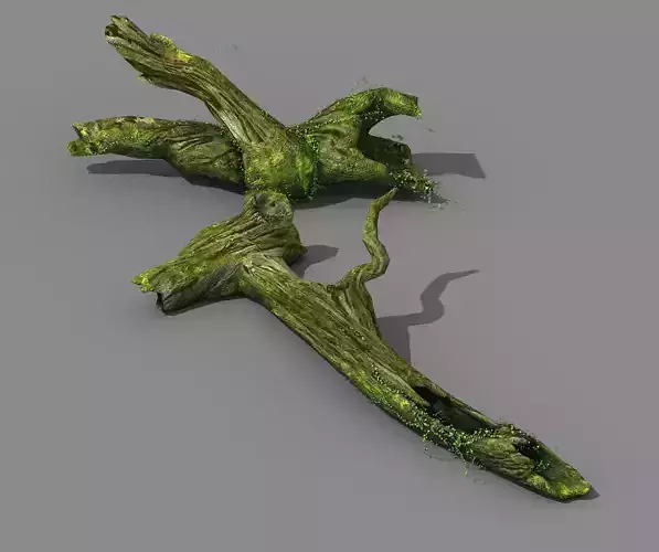 Elven mountains - green algae - dead trees 03