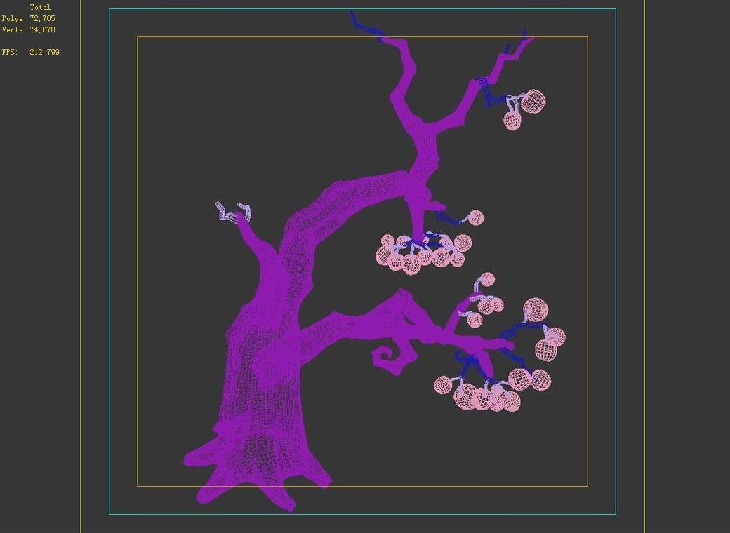 Empty Mulberry - Tree 01 3D model_5