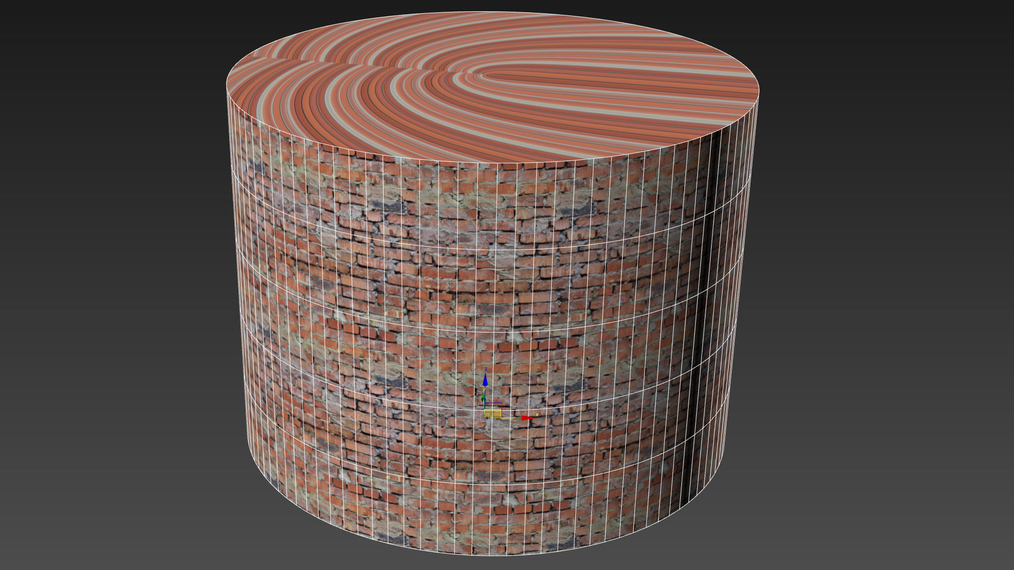 Material of an old brick wall 01 Low-poly 3D model_9