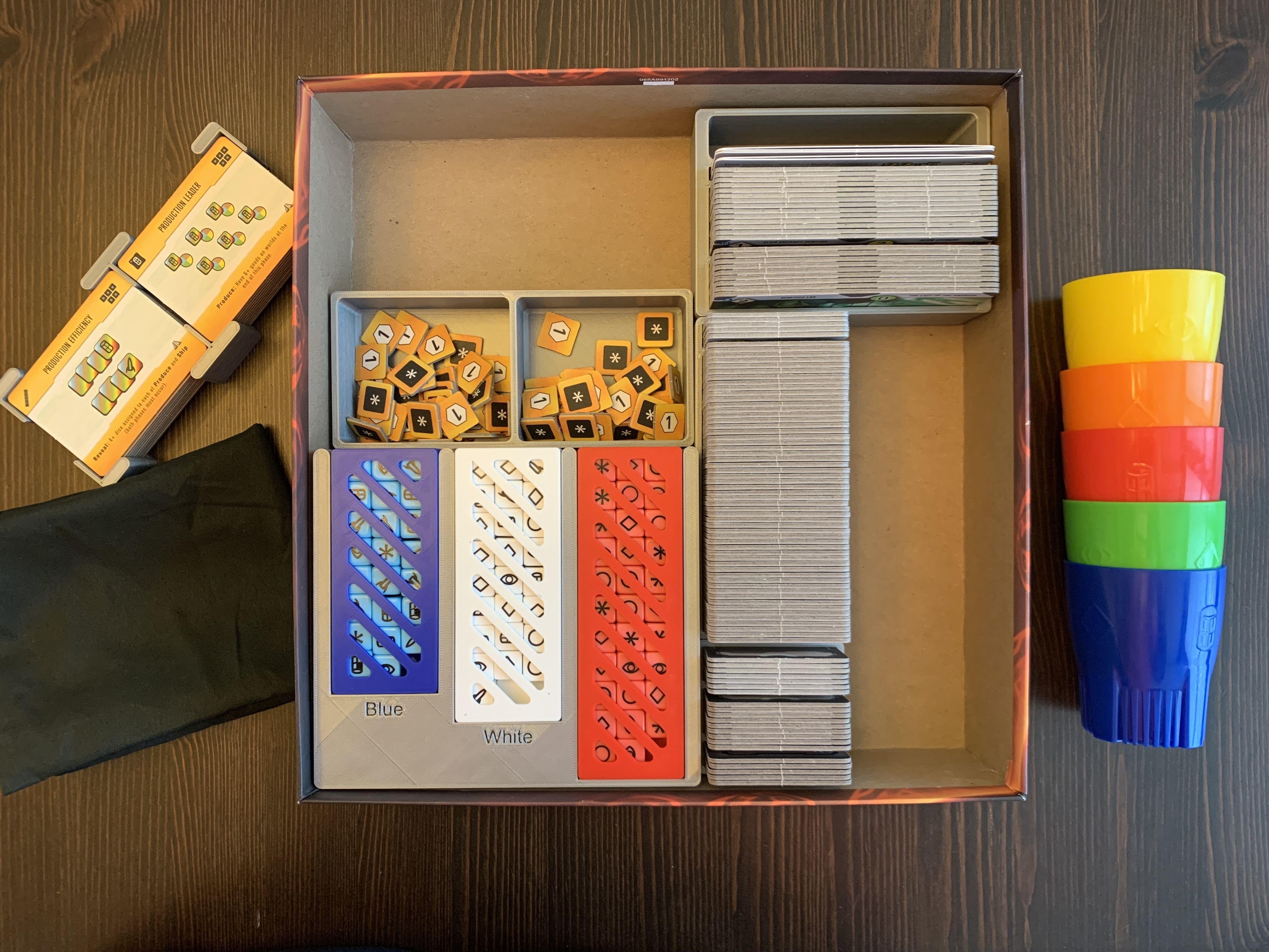 Roll for the Galaxy Board Game Organizer Insert with Ambition Free 3D print model_11