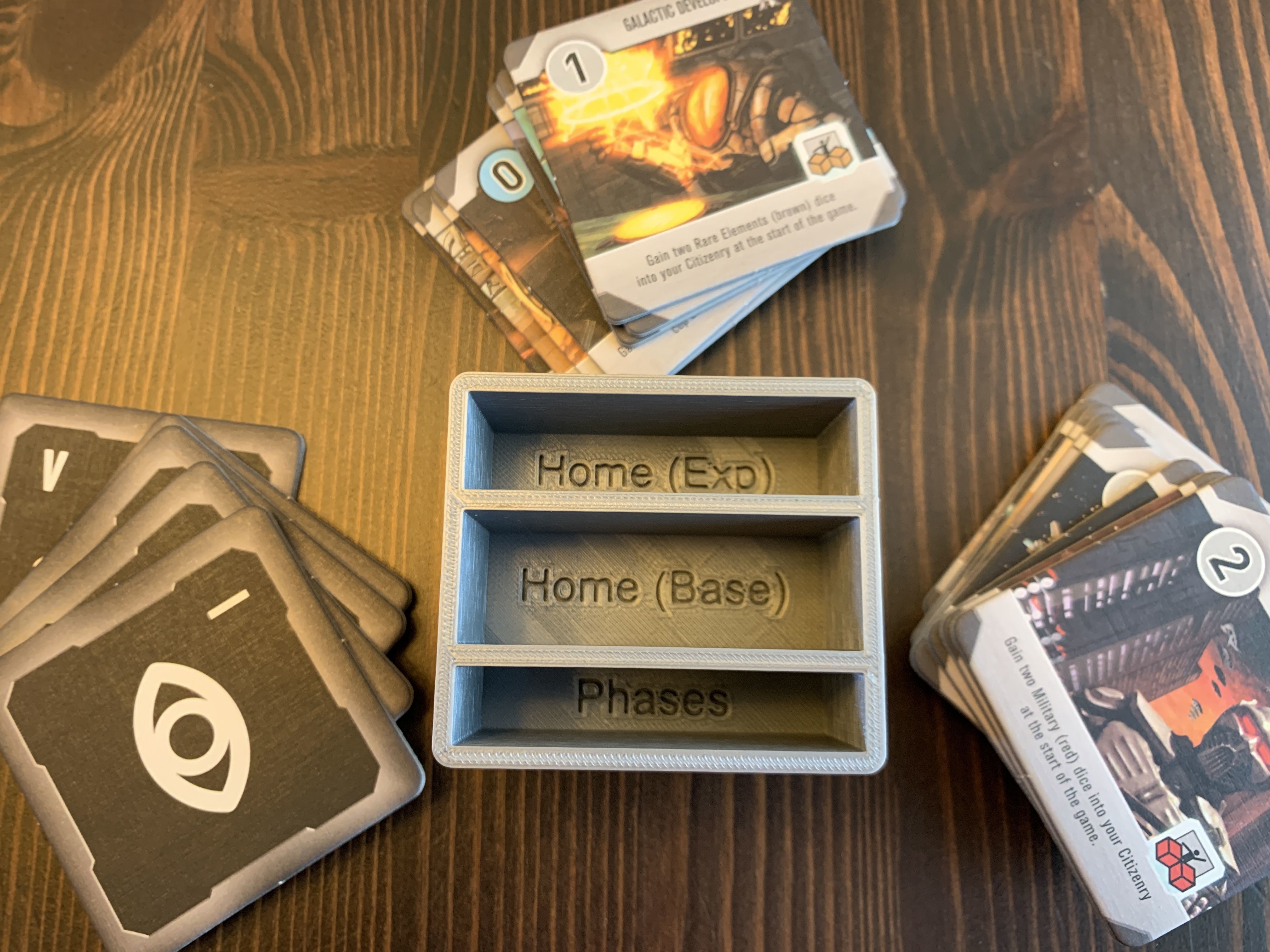 Roll for the Galaxy Board Game Organizer Insert with Ambition Free 3D print model_10