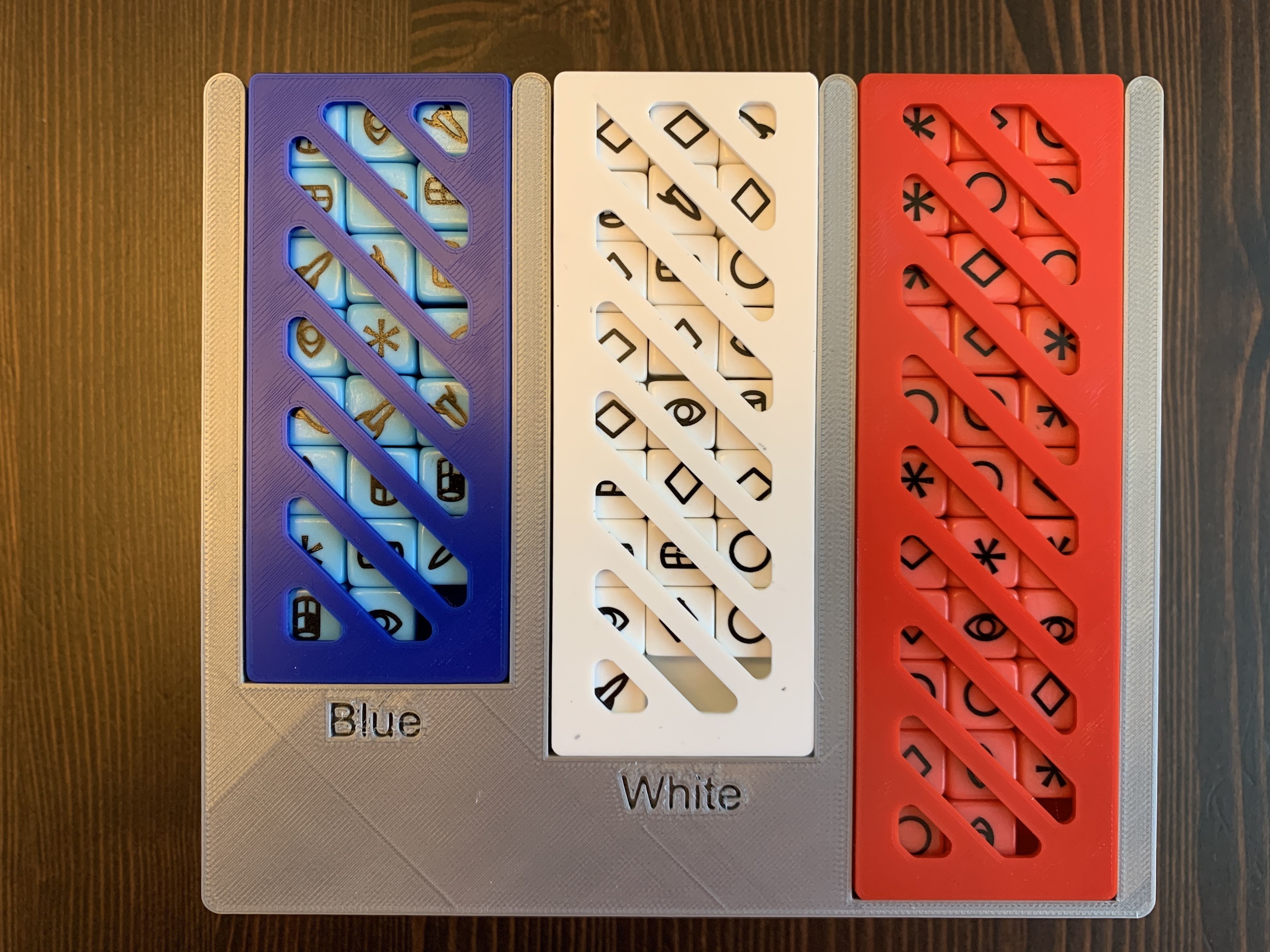 Roll for the Galaxy Board Game Organizer Insert with Ambition Free 3D print model_1