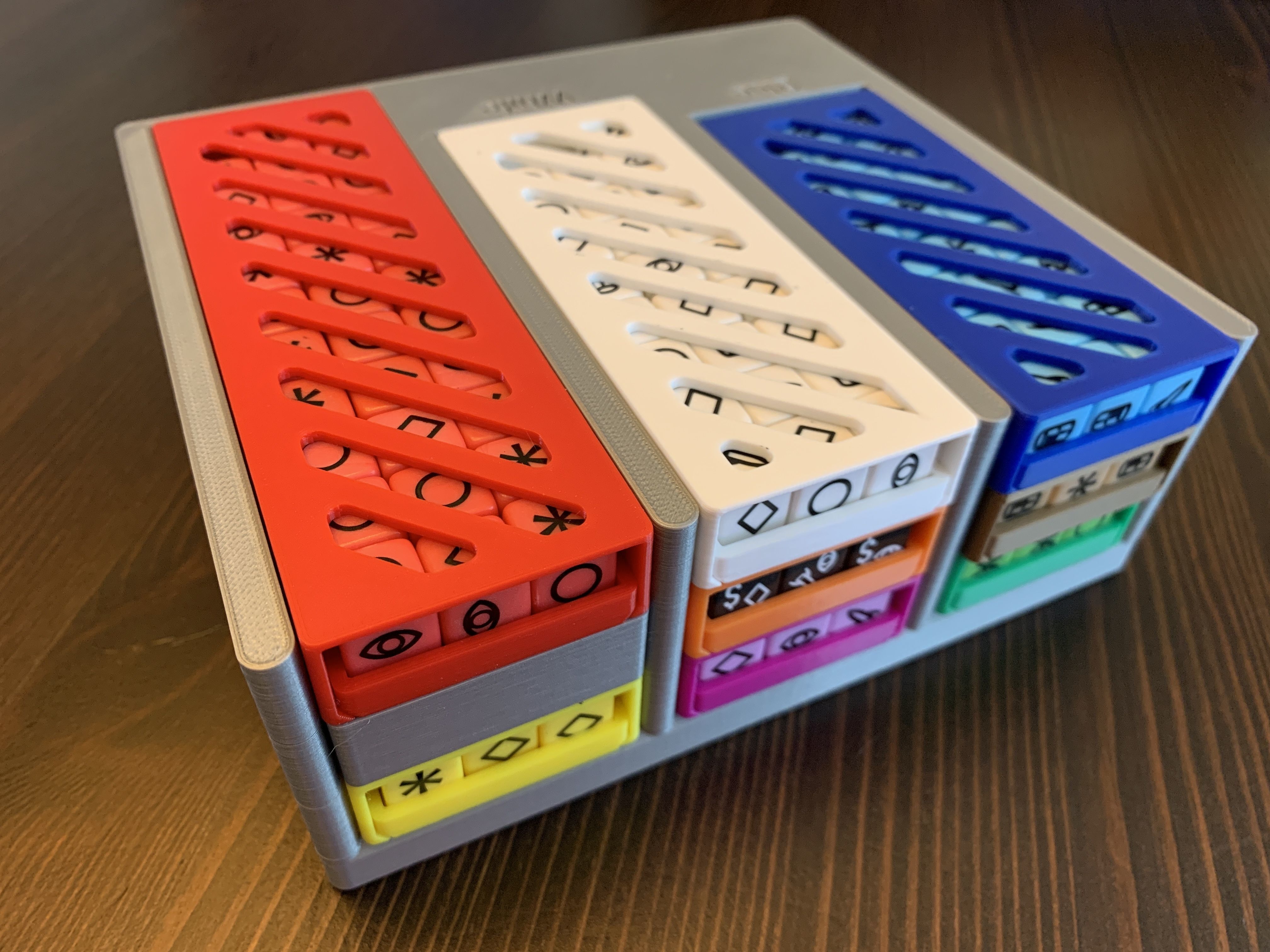 Roll for the Galaxy Board Game Organizer Insert with Ambition Free 3D print model_5