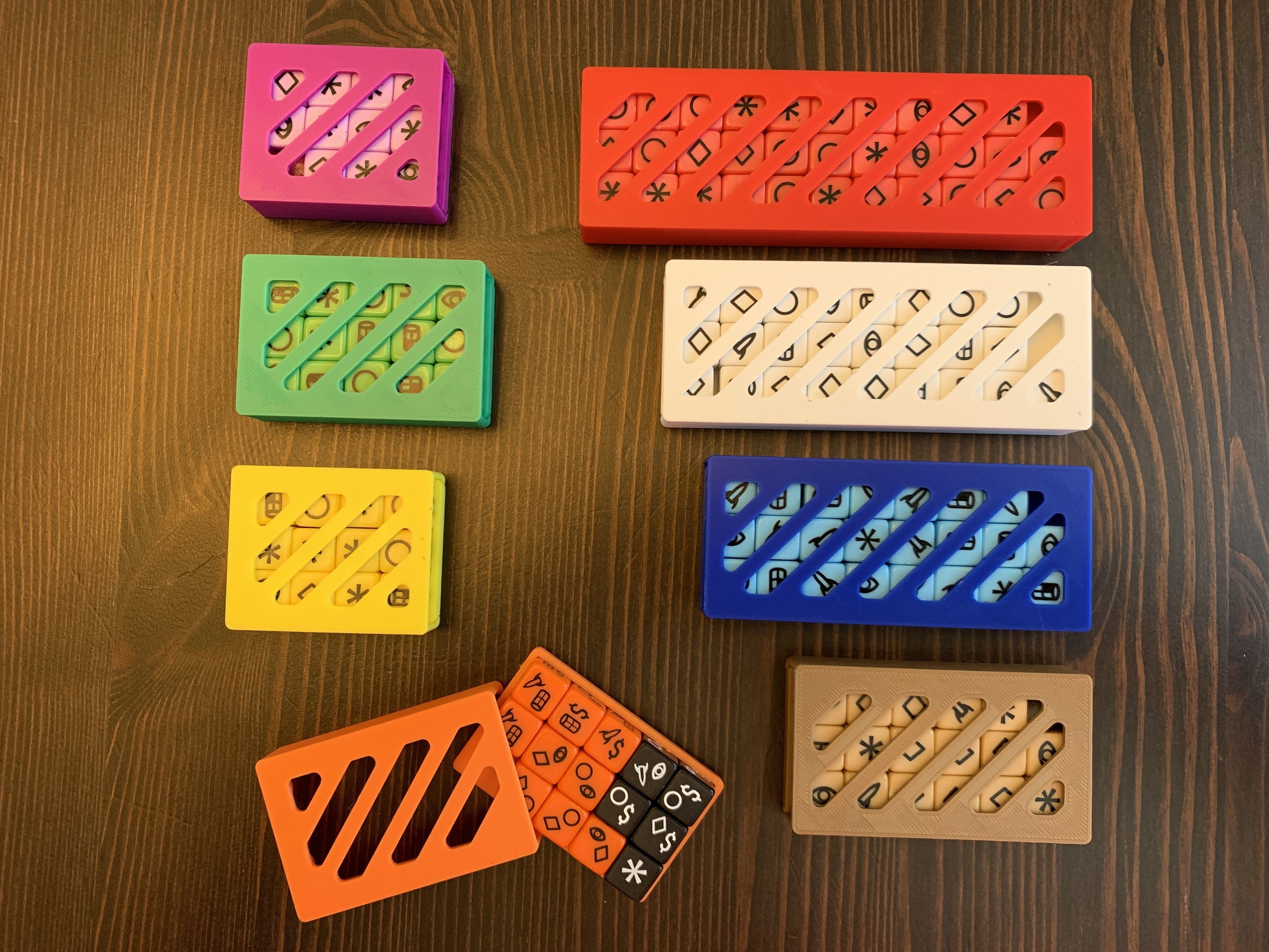 Roll for the Galaxy Board Game Organizer Insert with Ambition Free 3D print model_7