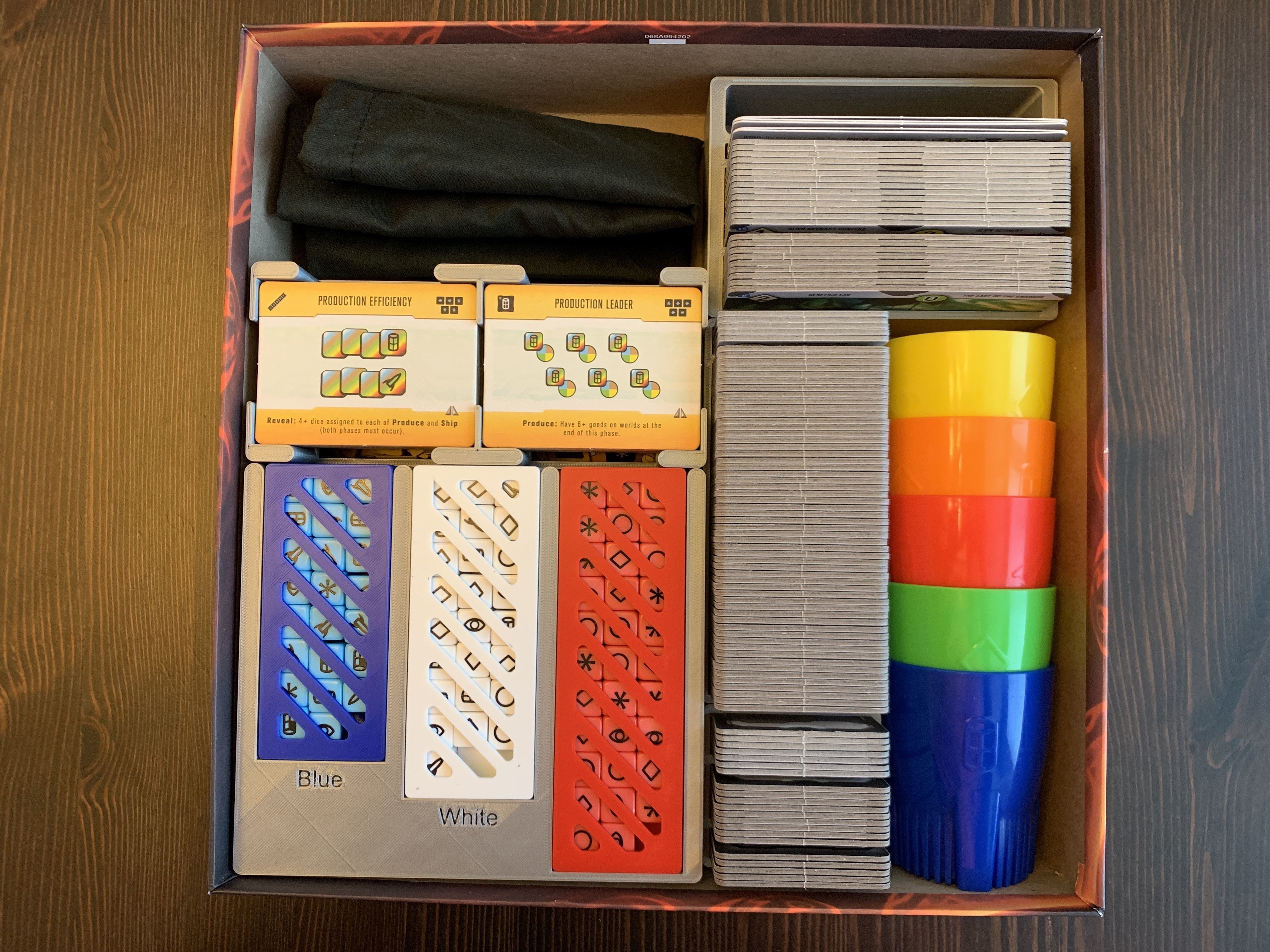 Roll for the Galaxy Board Game Organizer Insert with Ambition Free 3D print model_12