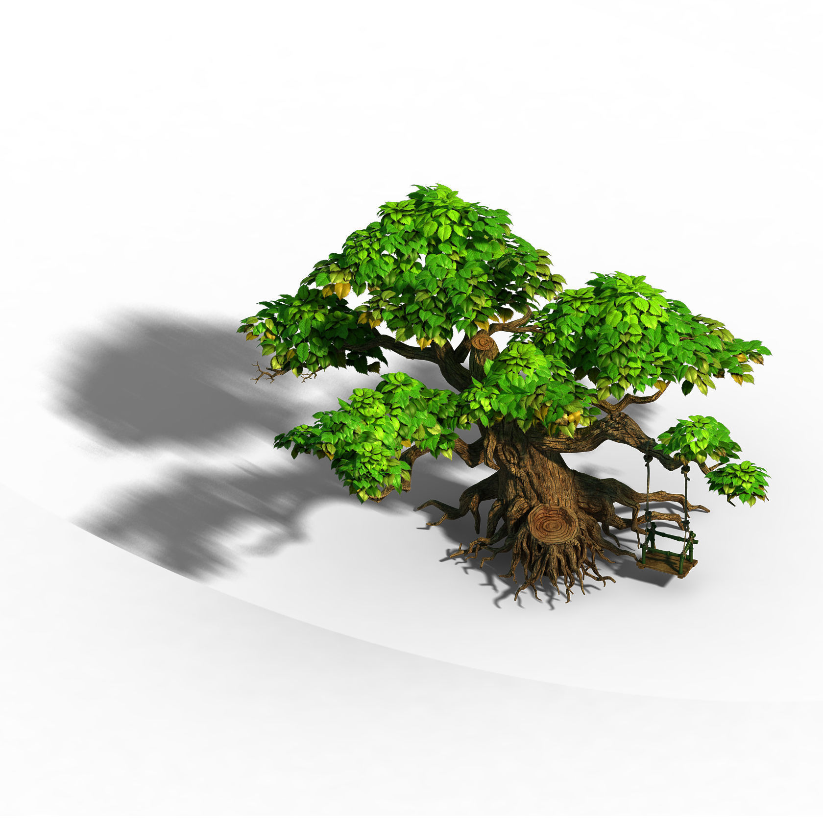 Liuli Island - big tree 01 3D model_1
