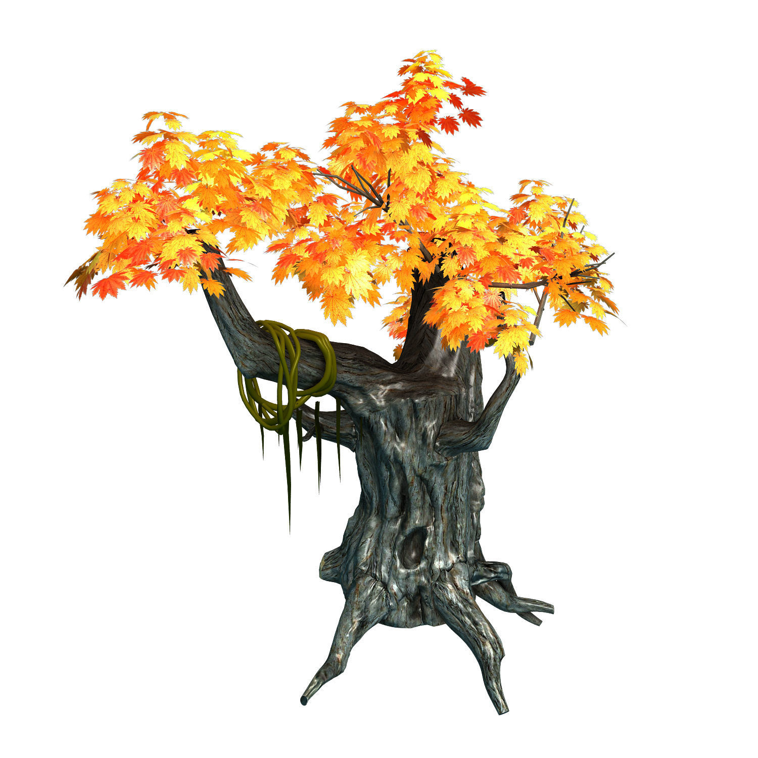 Seven Mile in South Xinjiang - Plants 07 3D model_2