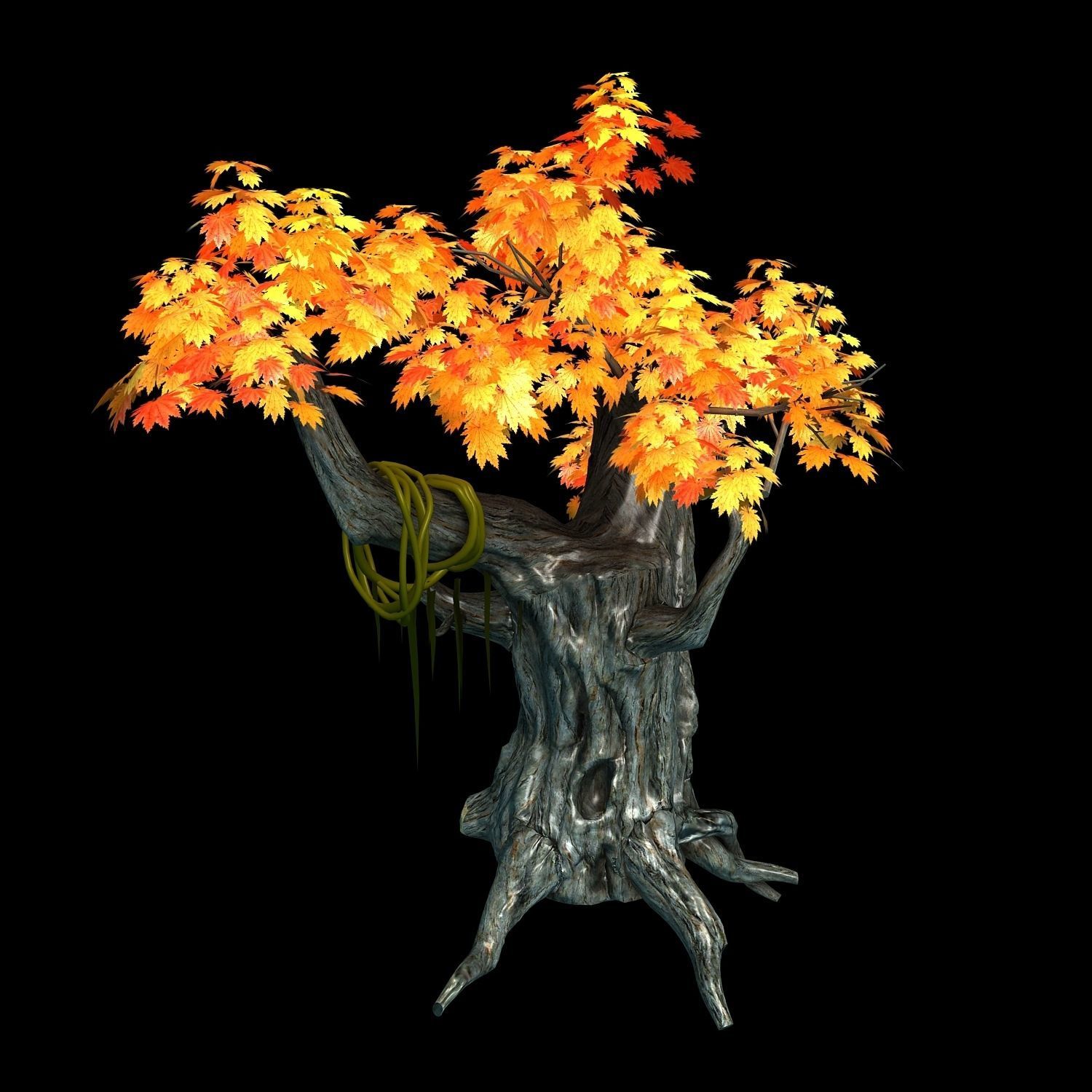 Seven Mile in South Xinjiang - Plants 07 3D model_4