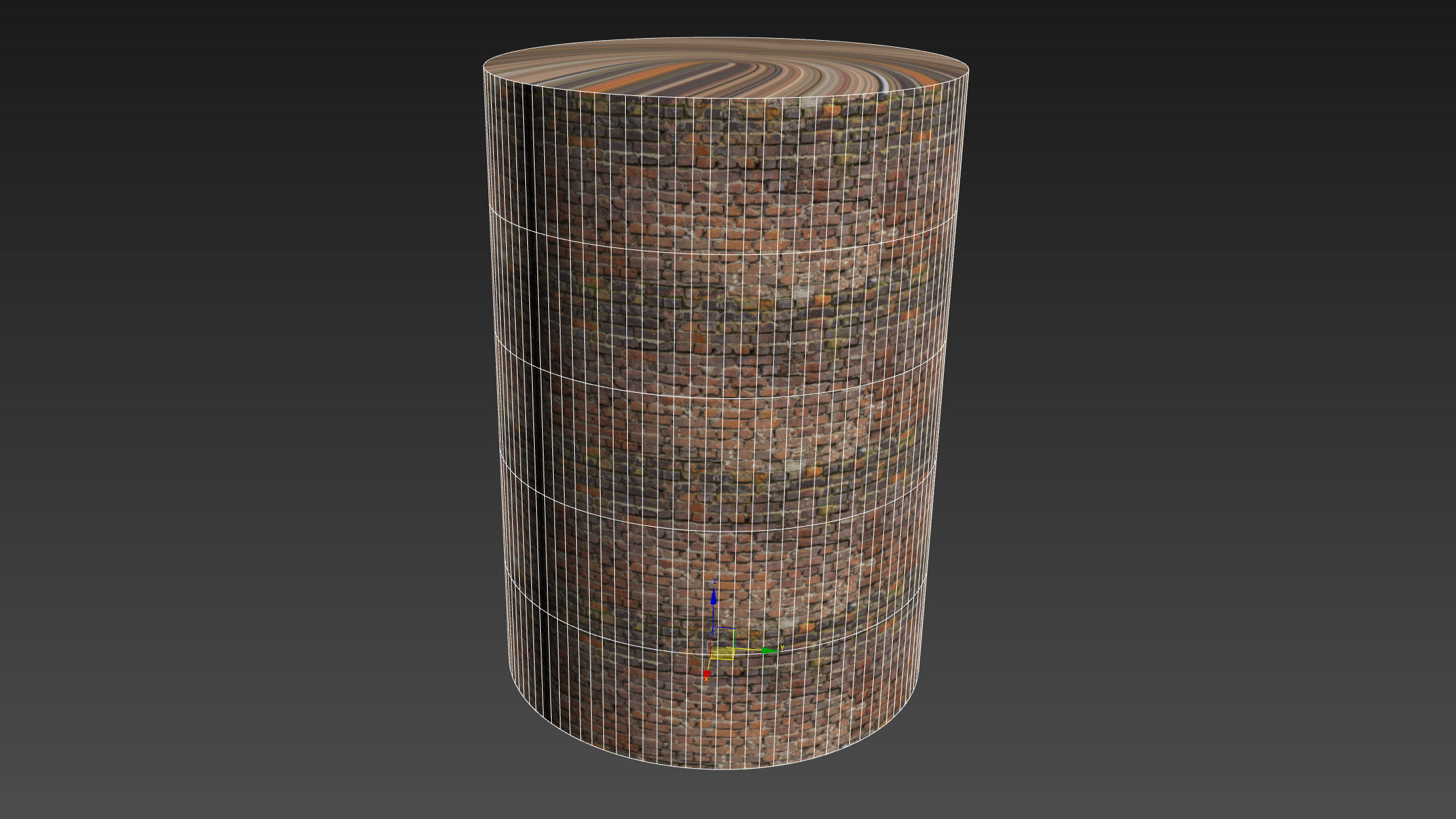 Century Brick Wall Material 02 Low-poly 3D model_5