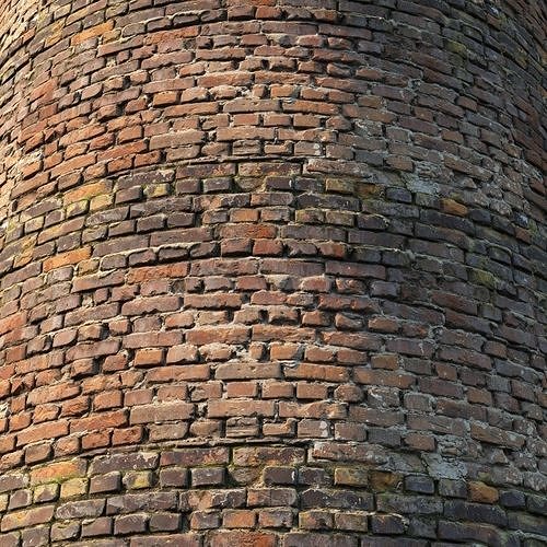Century Brick Wall Material 02 Low-poly 3D model