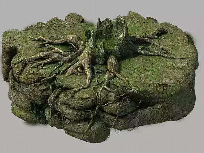 Hengshan Mountain - Dead Tree 02 3D model