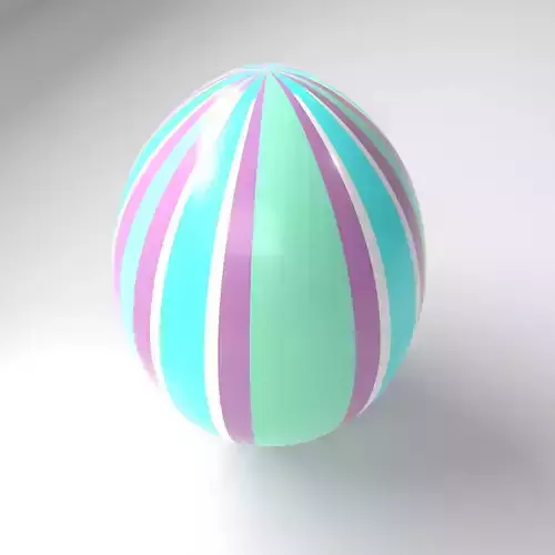 Striped Easter Egg 2