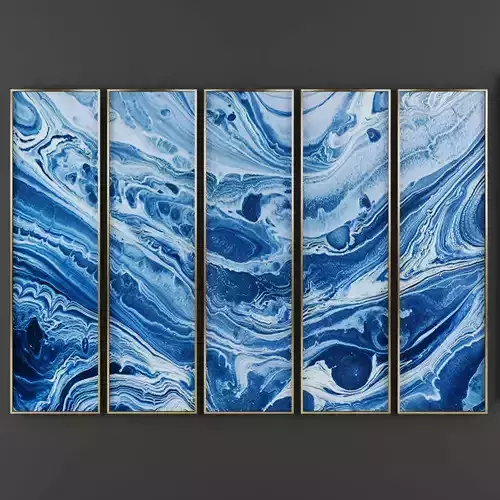 Art36 two framed abstract paintings