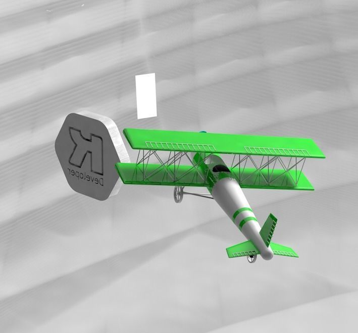Avion 3d stl y c4d 3D model_4