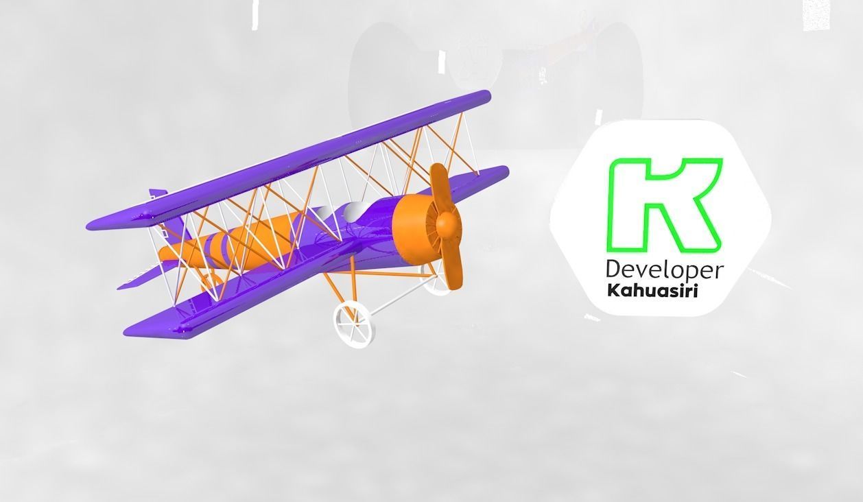 Avion 3d stl y c4d 3D model_1