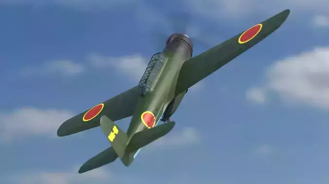 Nakajima B6N Tenzan - very simple model 3D model