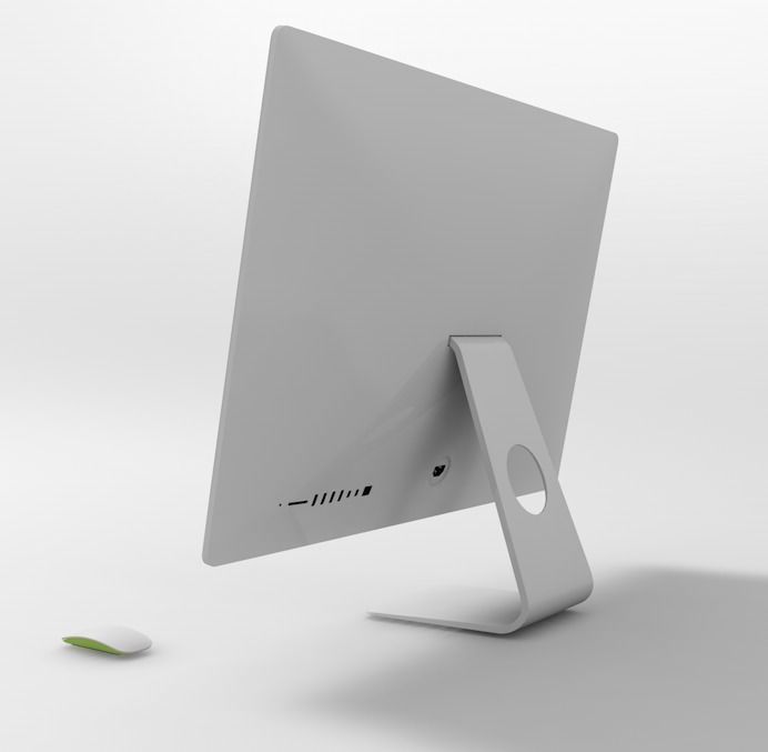 I-mac pro Apple de escritorio 3D model_1