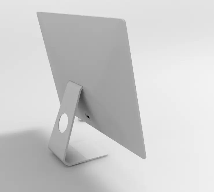 I-mac pro Apple de escritorio 3D model_0