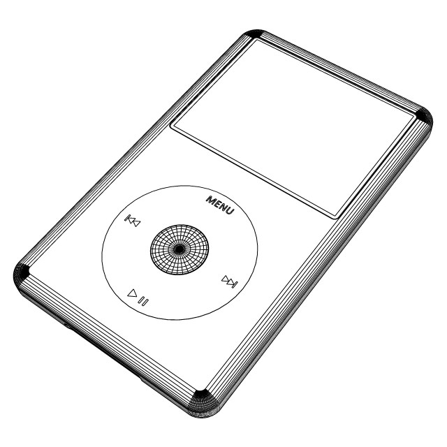 iPod Classic 3D model_5