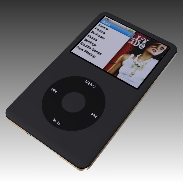 iPod Classic 3D model_4
