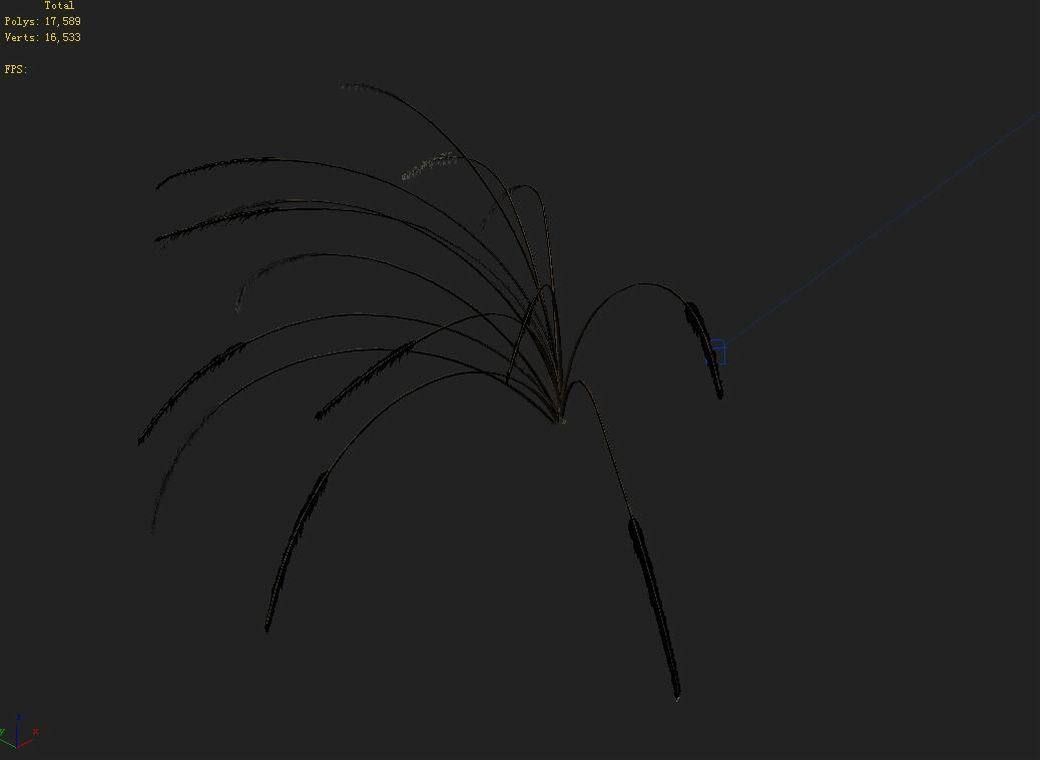 Mountain plants - dog tail grass 04 3D model_2