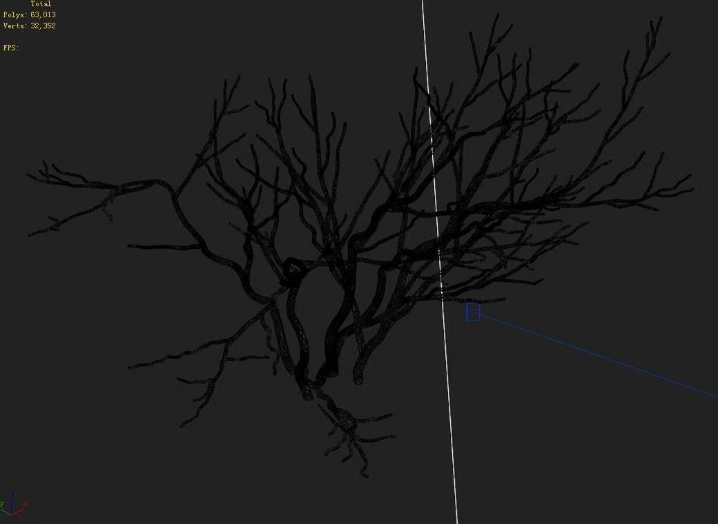 Mountain plants - shrubs 02 3D model_2