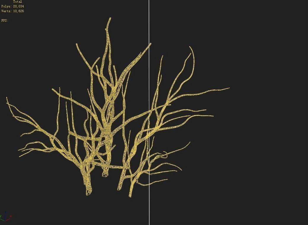 Mountain plants - shrubs 04 3D model_2