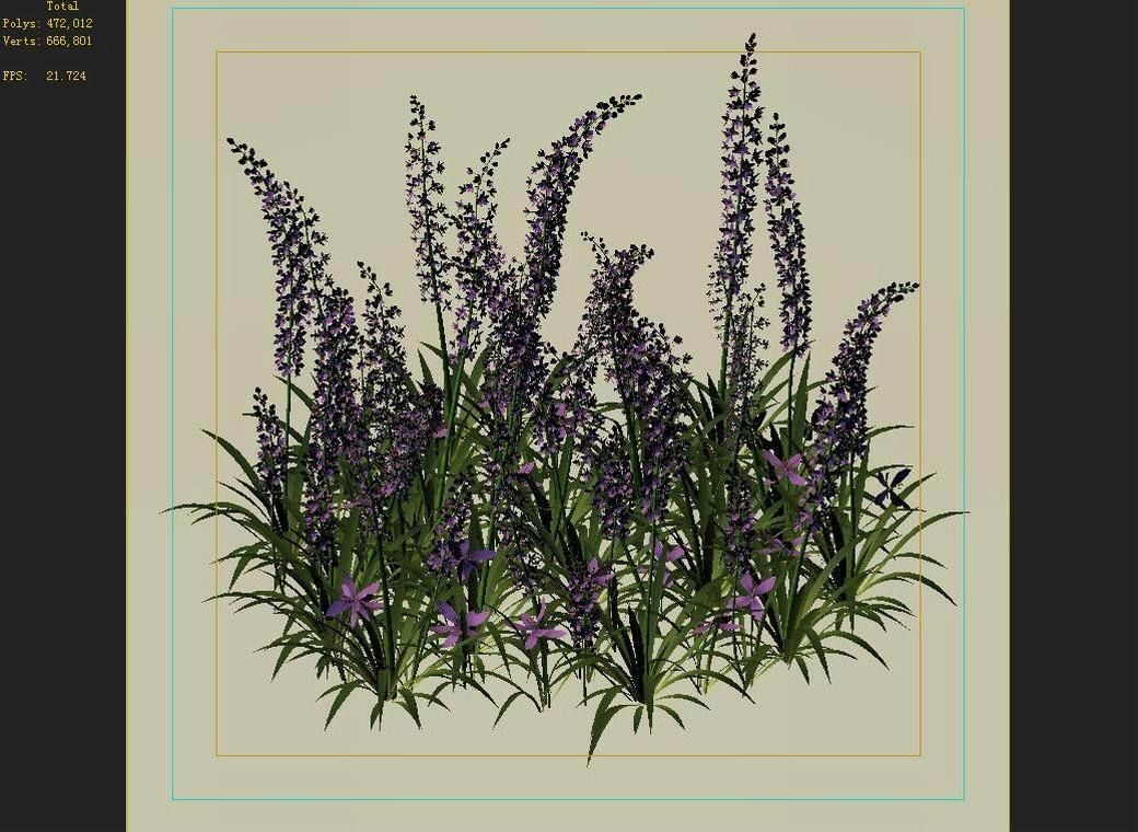 Shanglin Yuan - Plant - Flower 01 3D model_4