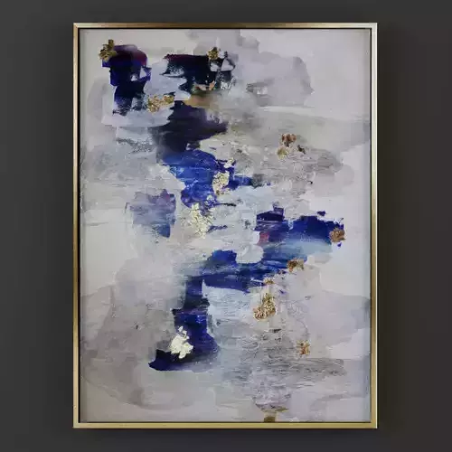 Art41 abstract painting gold