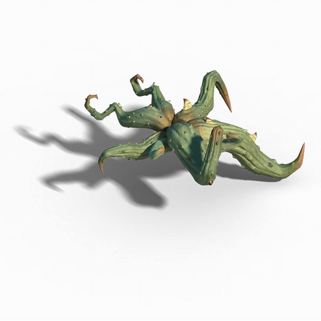 One hundred thousand mountains - barbed stems 3D model_2