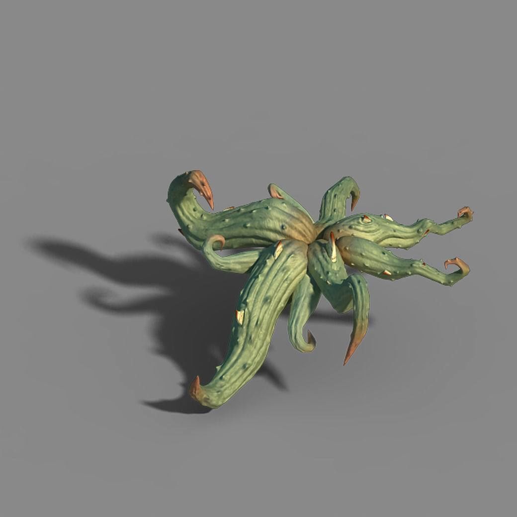 One hundred thousand mountains - barbed stems 3D model_7